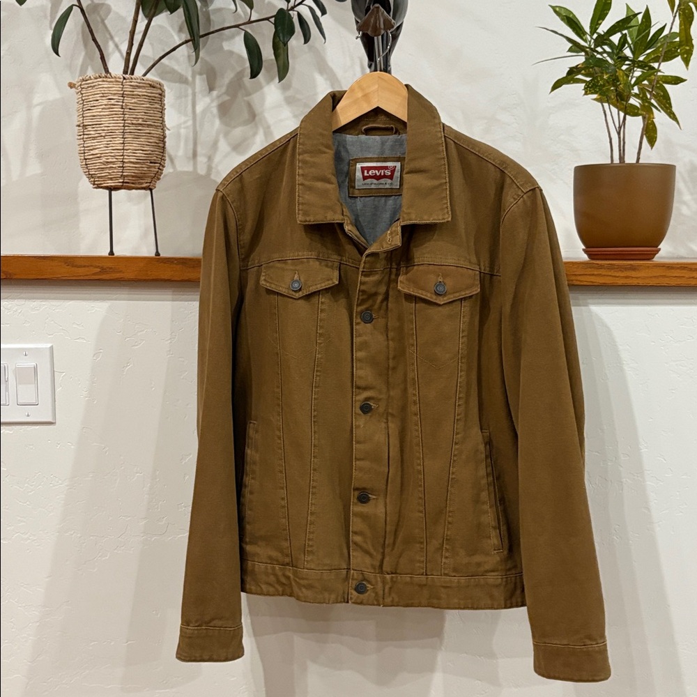 Levi's Tan Canvas Trucker Jacket
